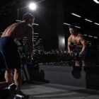 This route takes serious patience. Begin with smaller goals, such as gaining one pound of muscle per month. You can accomplish this by increasing the amount of weight and reps with each workout. The Bowflex SelectTech 560 Dumbbells condense 32 different weights down to two -- maximizing space and storage at home.